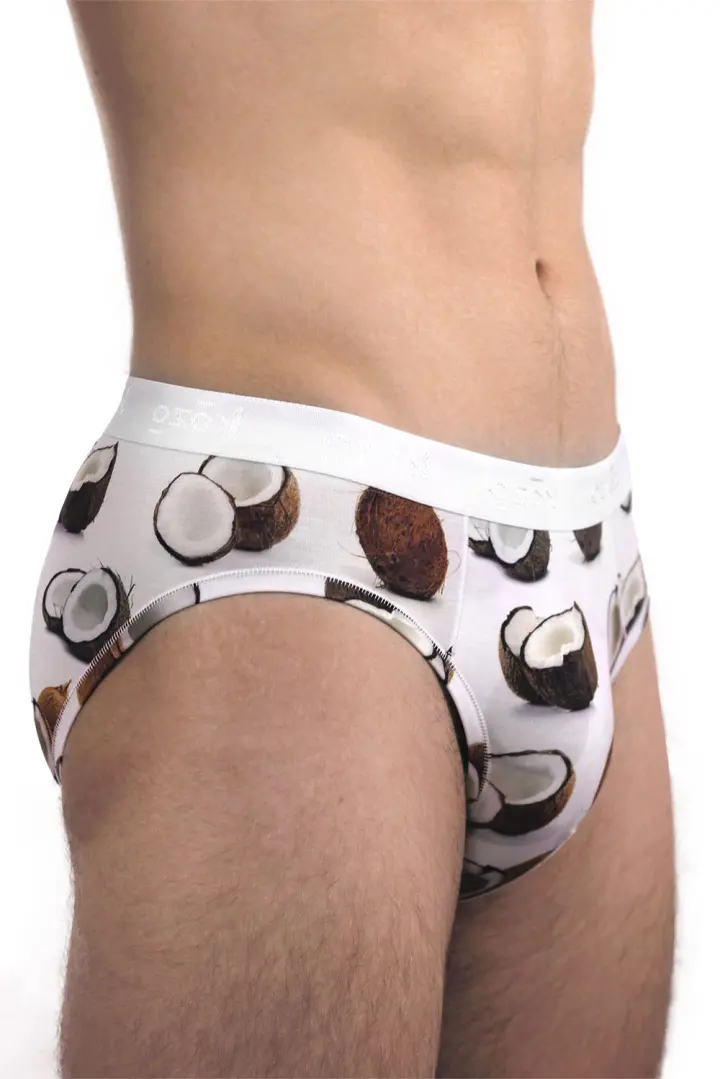 Muške gaće Slip premium - print Kokos