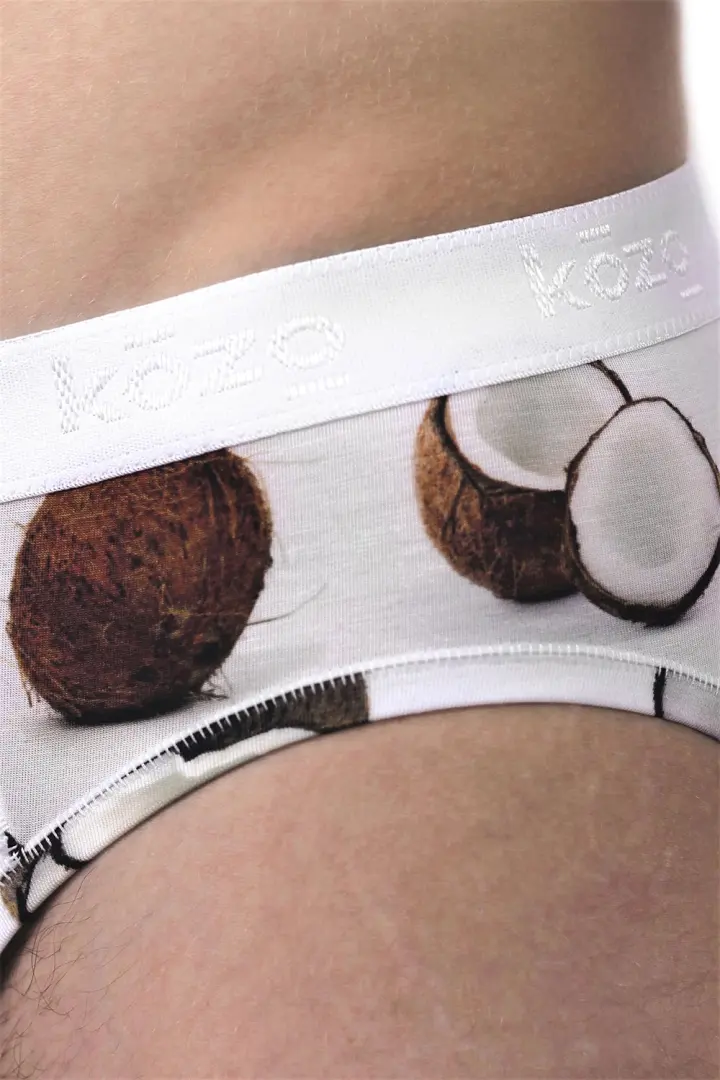 Muške gaće Slip premium - print Kokos