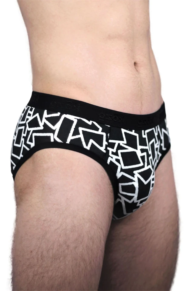 Muške gaće Slip premium - print Squares
