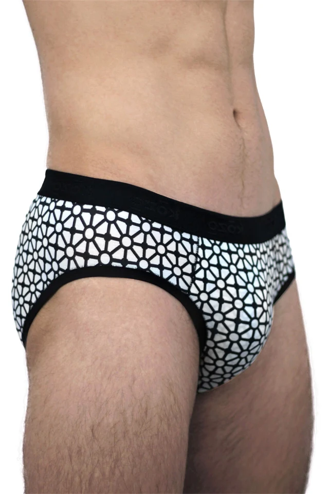 Muške gaće Slip premium - print Geometric