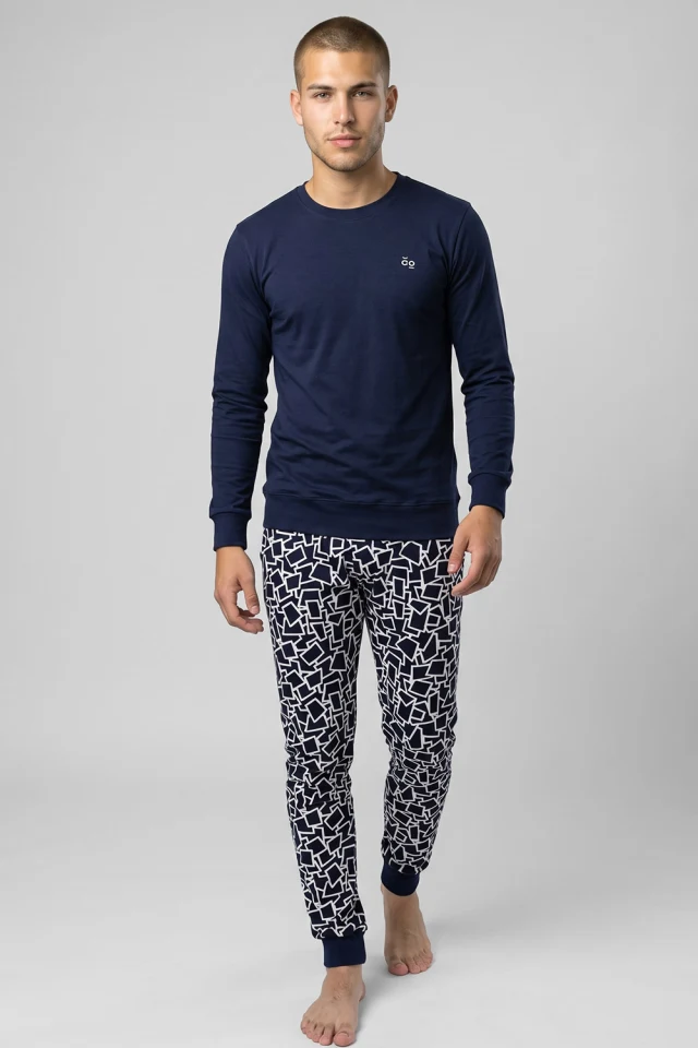 Muška pidžama gornji dio - Navy Blue