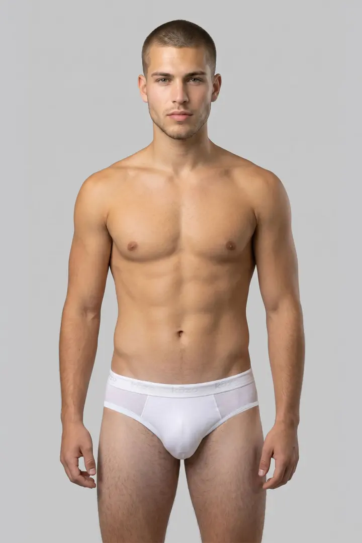 Muške gaće Slip premium - Bijele