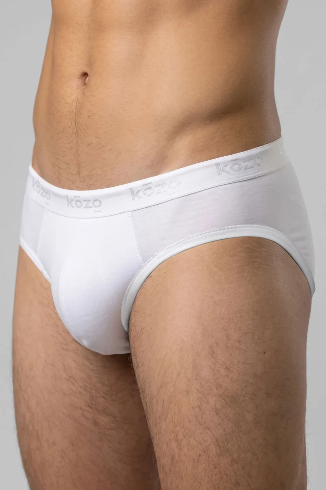 Muške gaće Slip premium - Bijele