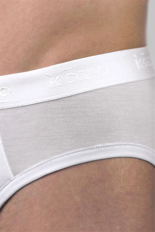 Muške gaće Slip premium - Bijele