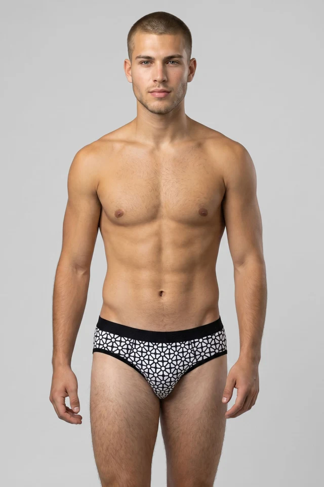 Muške gaće Slip premium - Geometric