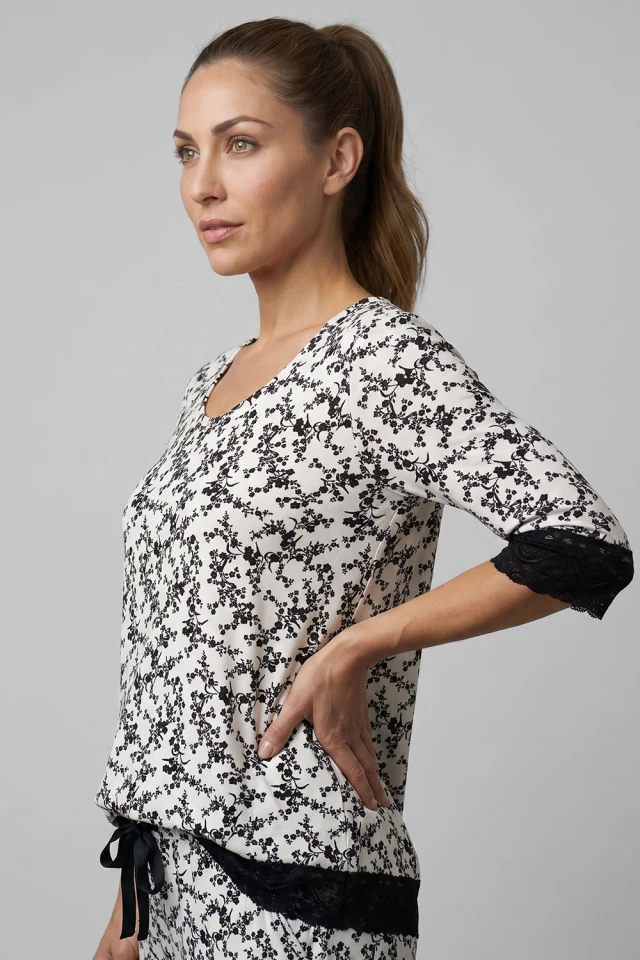 Ženska pidžama - Floral White