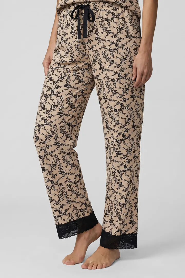 Ženska pidžama - Floral Ivory